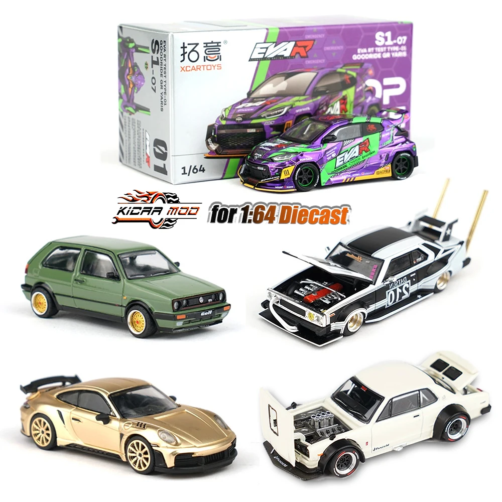 Xcartoys PopRace 1/64 Modellauto Legierung Druckguss Fahrzeug Spielzeug Sammlung Geschenke für Jugendliche Erwachsene Hobby