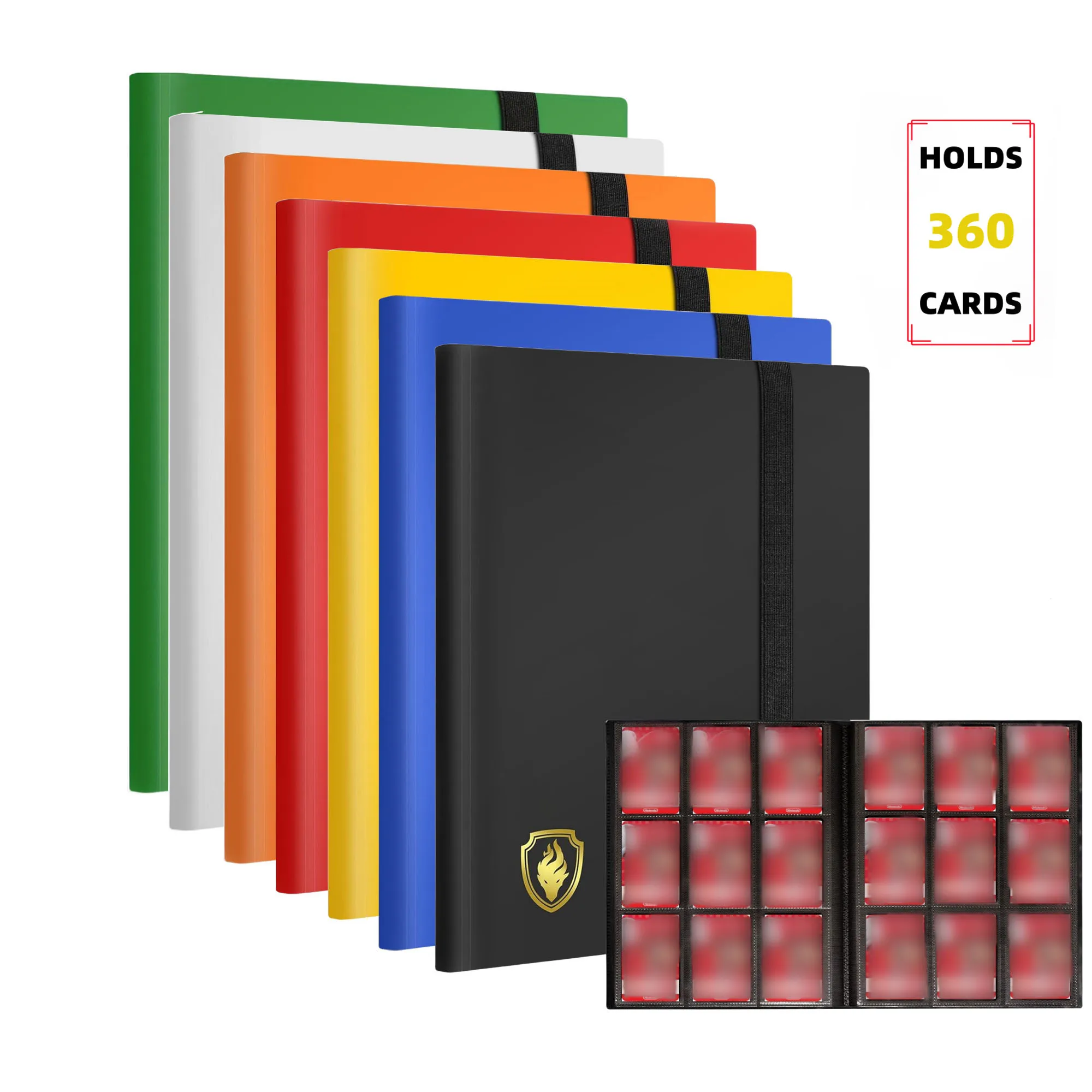 Karten binder 9 Tasche, Premium-Sammel karten album für Standard karten, seitlicher Lade kartens ammel ordner für Spielkarten Image