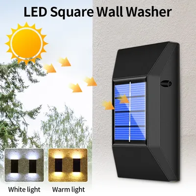 LED Solar Lichter Outdoor Solar Up und Down Spot Lichter Wasserdichte Wand Lampe Solar Powered Sonnenlicht Solar Lampe Garten Dekorativ