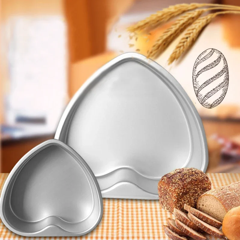 Herzförmige Kuchenform 4/6/8/10 Zoll abnehmbarer Boden Backform Aluminiumlegierung Schokolade Kuchen Brotform Küche Backformen Werkzeuge Image