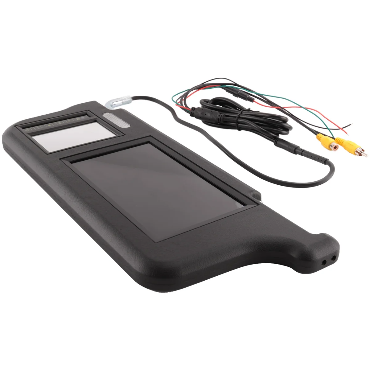 7 Zoll schwarzes Auto links Sonnenblende Rückspiegel Bildschirm LCD-Monitor 2-Kanal-Video