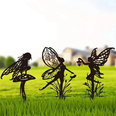 Enchanting Metal Fairy Garden Stake - Perfect for Outdoor, Lawn & Patio Decor | Ideal Thanksgiving