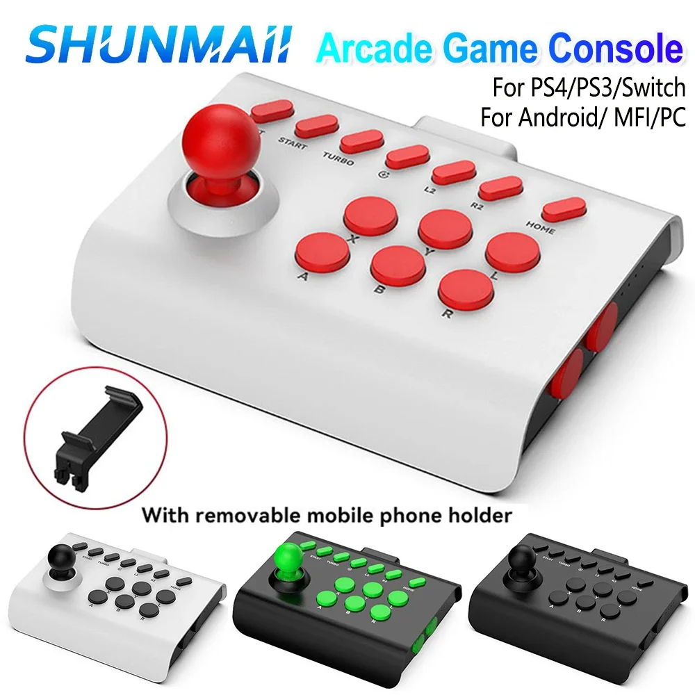 Arcade Retro Videospiel konsole Spiels teuerung hebel 2,4g Wireless Connect Gaming Joystick für ps4/ps3/Switch/PC/Android/mfi