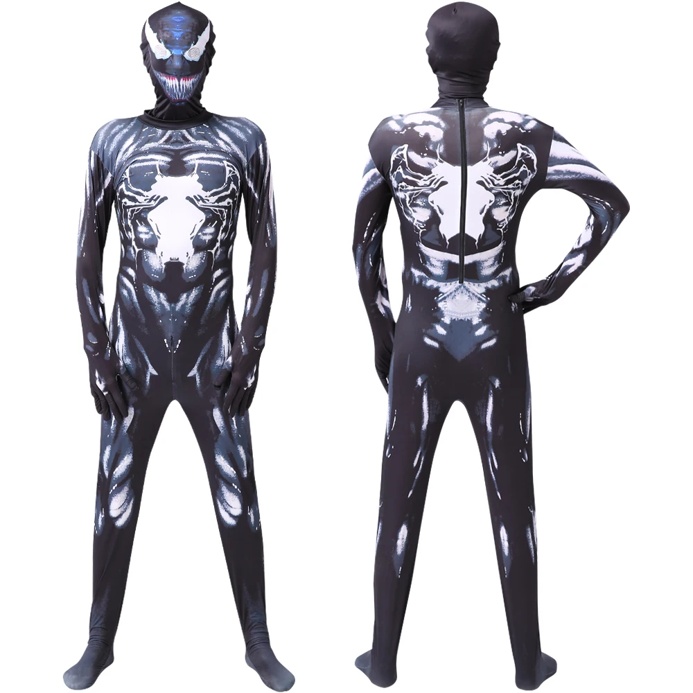 Kinder Erwachsene Halloween Kostüme Overall Body mit Kopfbedeckung Anti-Held Alien Creature Eddie Brock The Last Dance Image