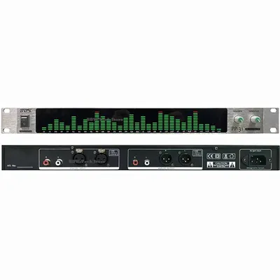 BDS PP-31 Grün/Blau/Weiß/Rot/Gelb Digitale Audio Spektrum Analysator Display 1U Musik Spektrum VU meter 31 Segmente Image