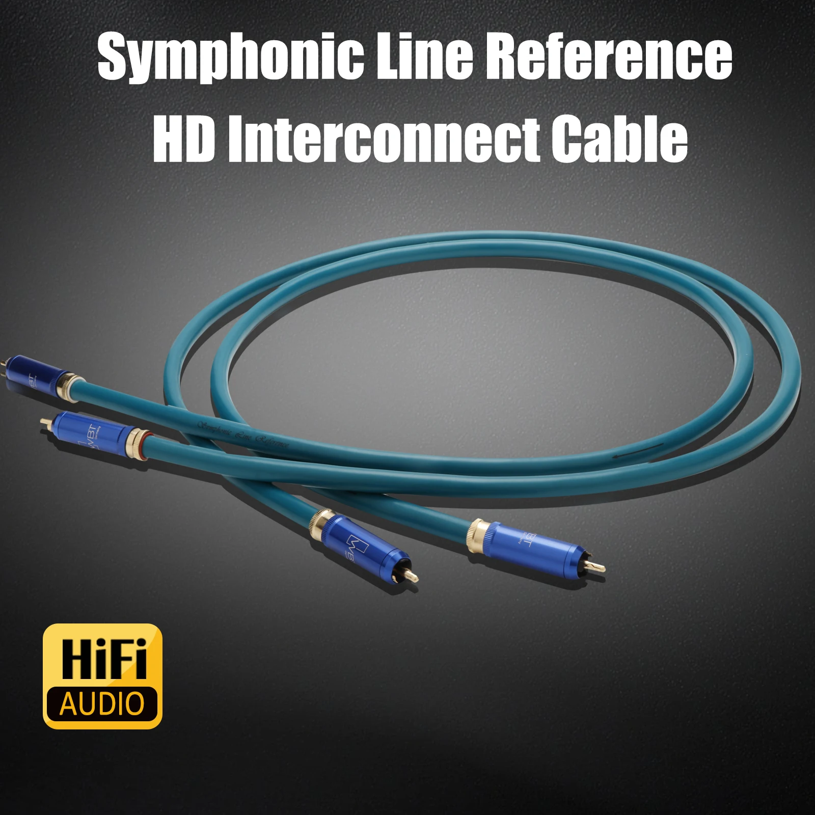 High End Symphonic Line Reference HD-Verbindungskabel HiFi Audio Lautsprecher RCA-Kabel mit vergoldetem Anschlussstecker Image