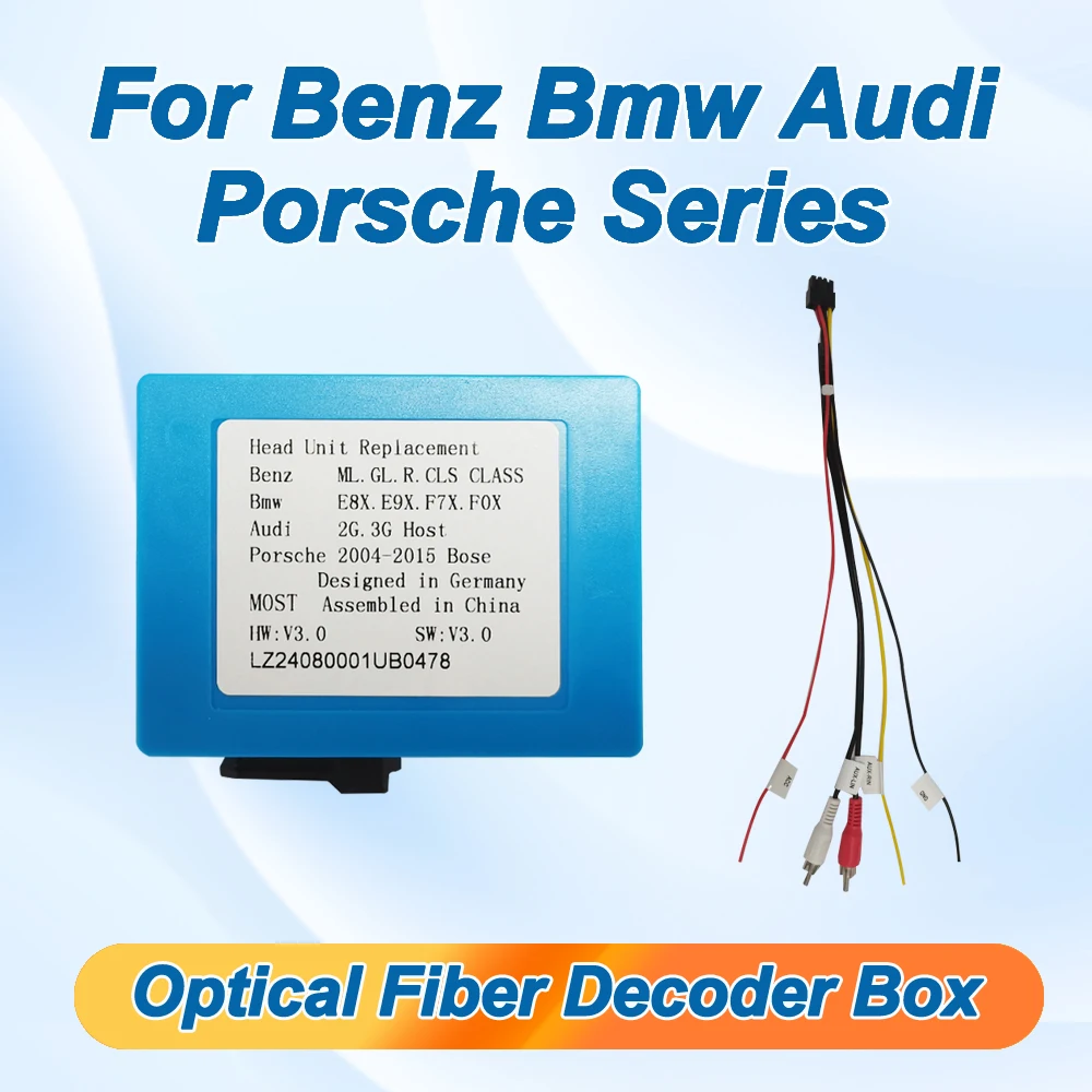 Autoradio-Radio-Glasfaser-Decoder, die meisten Box für Audi Mercedes Benz ML/R-Serie Porsche Cayenne Image
