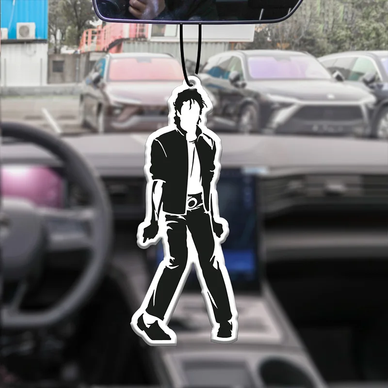 Auto Aroma therapie Parfüm Lufter frischer japanische Cartoon Animation Rückspiegel Duft Anhänger Toilette Entlüftung stern Image