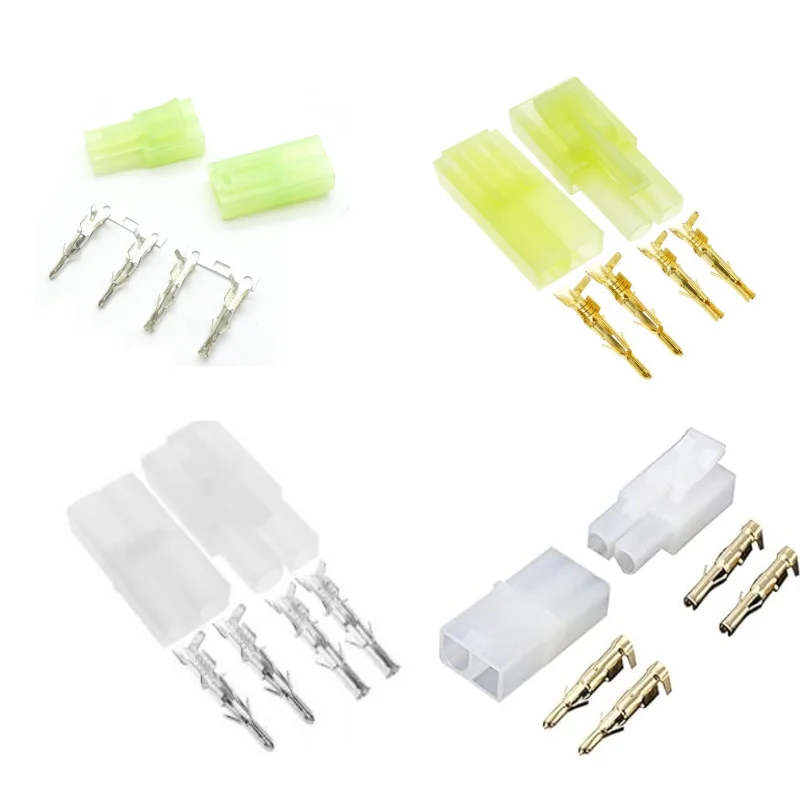 5/10 Paar kompatible Tamiya große Batterie Stecker Buchse Set große Tamiya Stil Nickel Pin Stecker Stecker nicht verdrahtet für RC Hobby