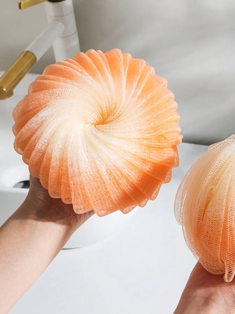 2 stücke Dusche Mesh Schäumen Schwamm Bälle Körper Peeling Peeling Haut Zurück Pinsel Reiniger Bad Blase Ball Weiche Bade Zubehör Image