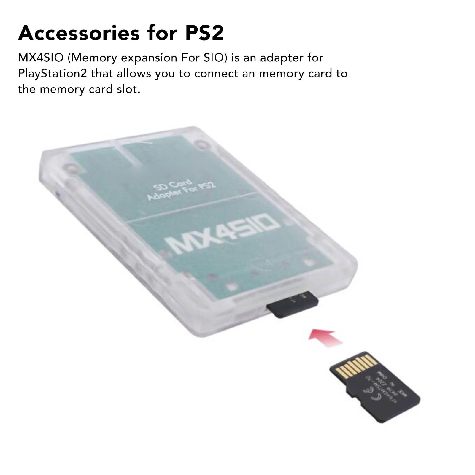 Zubehör für ps2 mx4sio sio2sd Mikro-Speicher karten adapter hand gefertigter stabiler Ersatz-Mikro-Speicher kartenleser für ps2