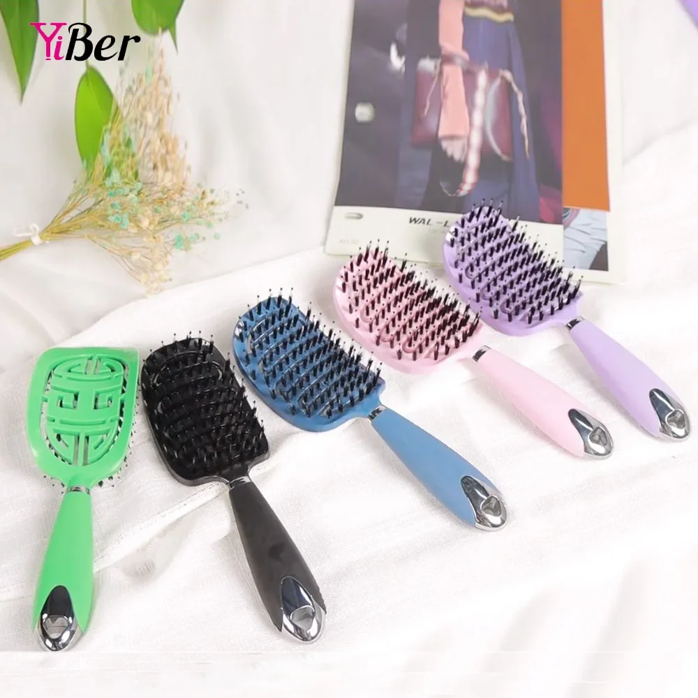 2024 beste Salon Haar bürste Haar Kopfhaut Massage Kamm Frauen magische Haare entwirren Kamm schnell trocknendes Haar glattes Haar Styling-Tools