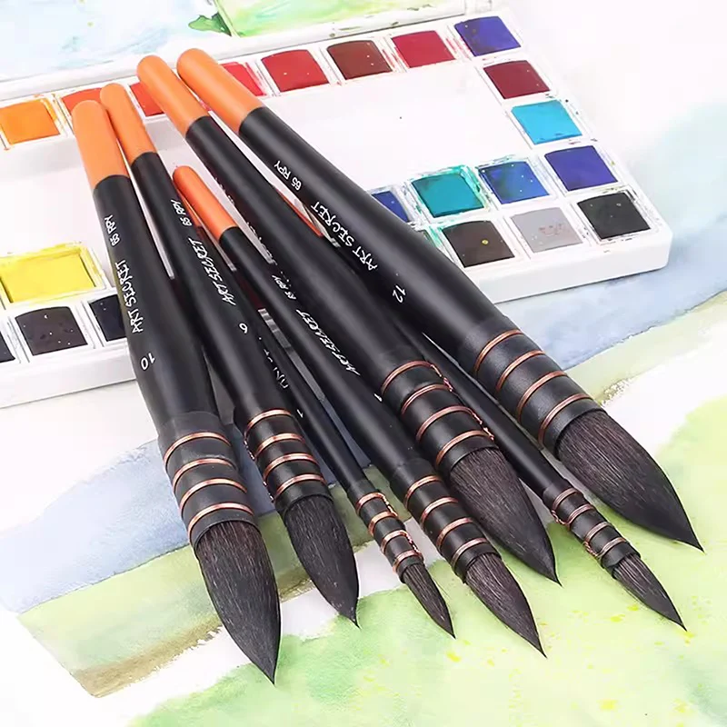 Art secret Eichhörnchen haar Aquarell pinsel Mopp pinsel 65rpy profession elle Rund bürste für Kunststudenten Image