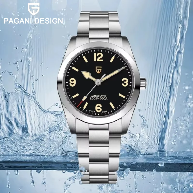 2024 neue pagani Design automatische mechanische Herren uhr nh35 pd1751 Edelstahl Saphir wasserdicht 20bar relogios masculino Image