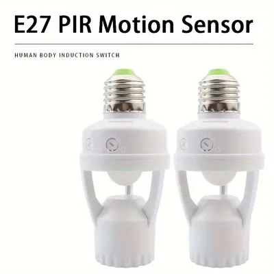 Motion Sensor Lampe Sockel Smart LED Lampe Outlet E26/E27 Bewegung Aktiviert Lampe Halter Adapter Auto Licht Steuerung für Garage Zimmer