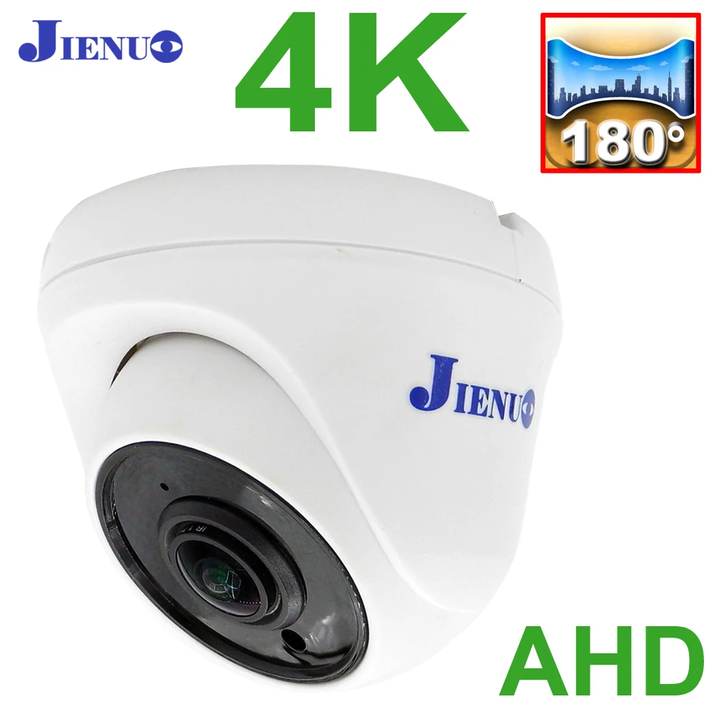 Jienuo 4k panorama ahd kamera 1,7mm 1080 grad weitwinkel objektiv cctv sicherheits überwachung hd p 5mp infrarot dome home cam Image