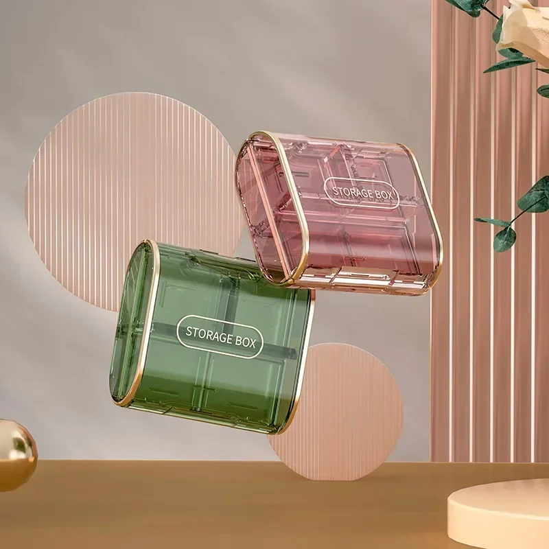 Pillen dose tragbare eine Woche große Kapazität Pille Handgepäck Medizin Medizin Spender kleine Pillen dose Image