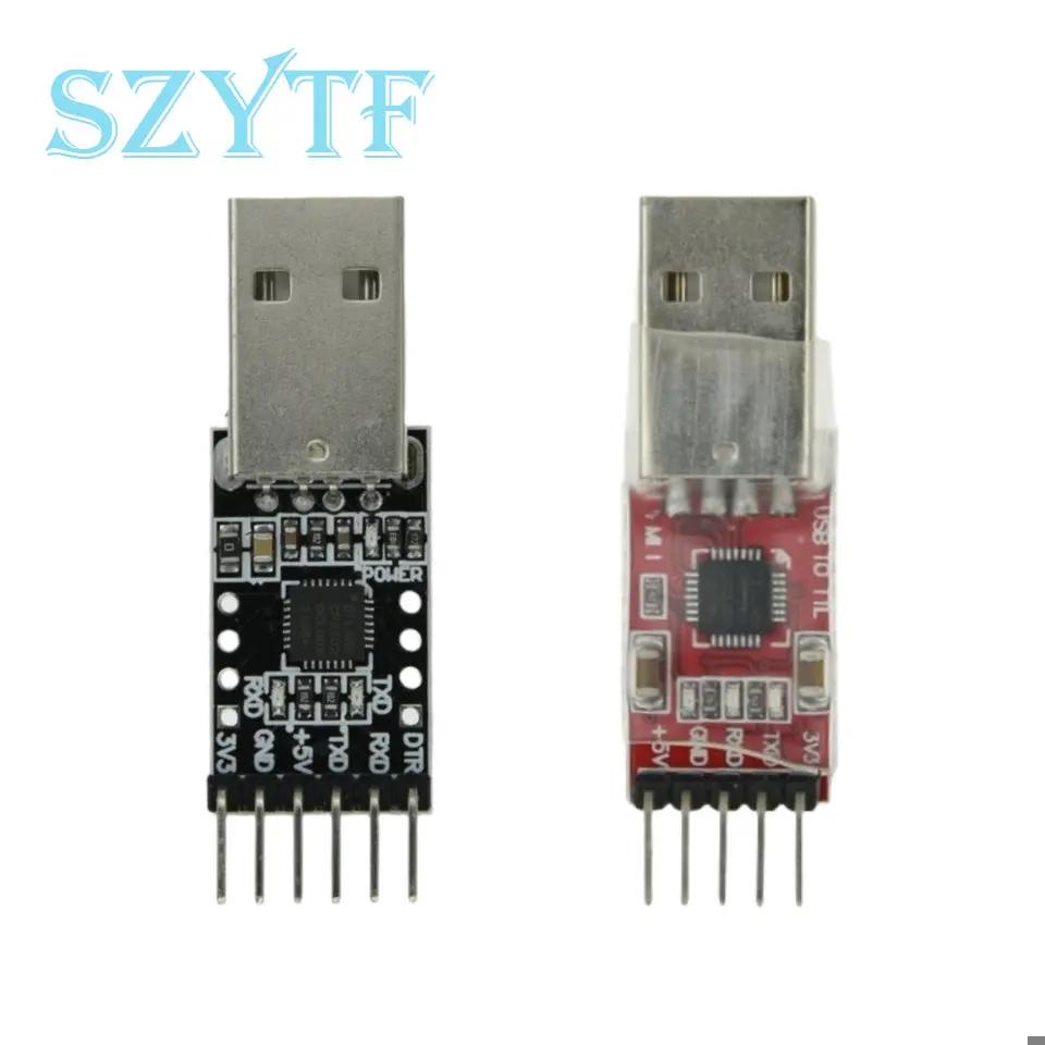 Cp2102/ch9102 usb 2,0 to uart ttl 6/5pin stecker modul serieller konverter stc ersetzen ft232 ch340 pl2303 cp2102 micro usb Image