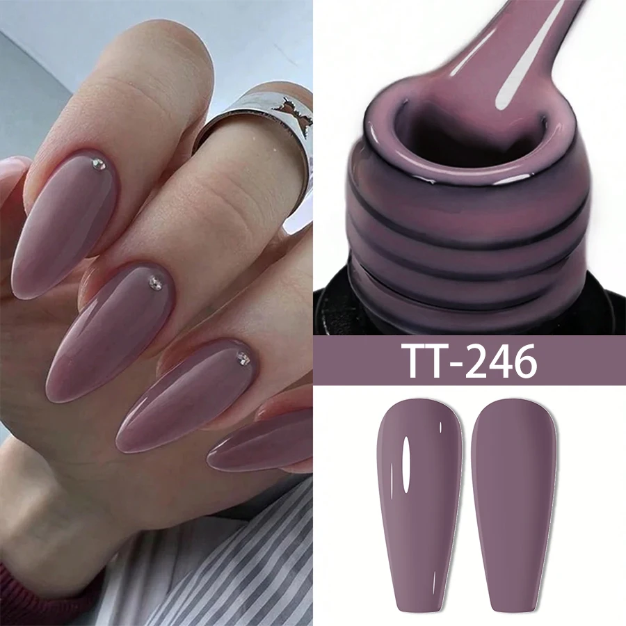 Tartu 8ml Gel Nagellack rosa grau braun nackte Nägel Kunst UV/LED Maniküre Beautylux Vernis semi permanent Esmalte einweichen Image