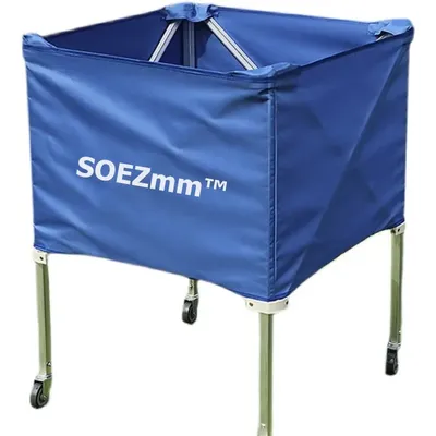 SOEZmm Volleyball Cart SVC30, Holds 30 PCS Volleyball,Classic Collapsible Ball Cart ,Aluminum Alloy