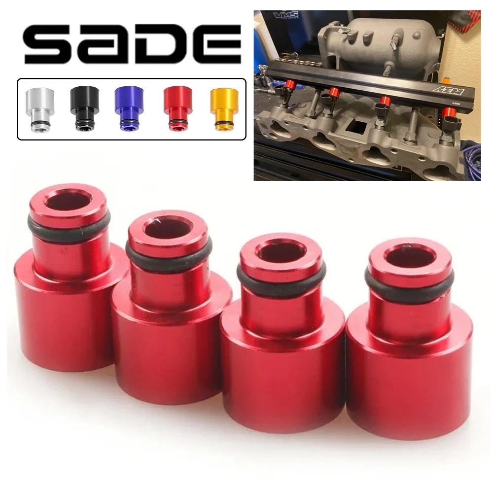 4pcs langlebige Einspritz ventil adapter Top Cap Extender Dichtung Auto Auto Werkzeug Aluminium Zubehör für Honda B16 B18 D16Z D16y Image