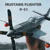 258PCS WWII Military 1/26 P-51 Mustang Kämpfer Bausteine Air Force Jet Flugzeug Spielzeug Für Kinder