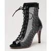 Frauen Heels Party Peep Toe Stiefel Stilettos Jazz Dance Frau Schuhe Latin Tanzen Outdoor Sexy