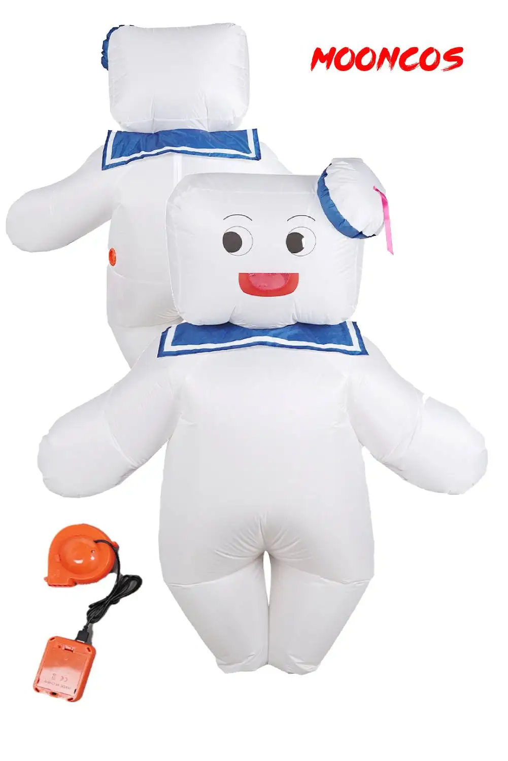 Stay Puft Marsh Mallow Cosplay Unisex Aufblasbarer Anzug Ghost Cos Busters Cosplay Mann Body Kostüm Outfits Halloween Für Erwachsene Image