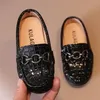 Baby Jungen Lederschuhe Kinder Casual Flats Kinder Loafers Slip-on Metallschnalle Chic Mokassins