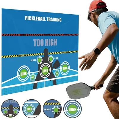 Pickle ball Dink Pad für Wände Pickle ball Training Poster Matte Pickle ball Rebounder Trainings hilfe für verbesserte Genauigkeit und Kontrolle Image