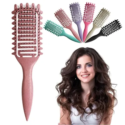 Antistatische Bürste, aushöhlen, Curl Define, Styling-Bürste, Bartkamm, Styling-Entwirrungsbürste, Mehrzweck-Styling-Werkzeuge für zu Hause