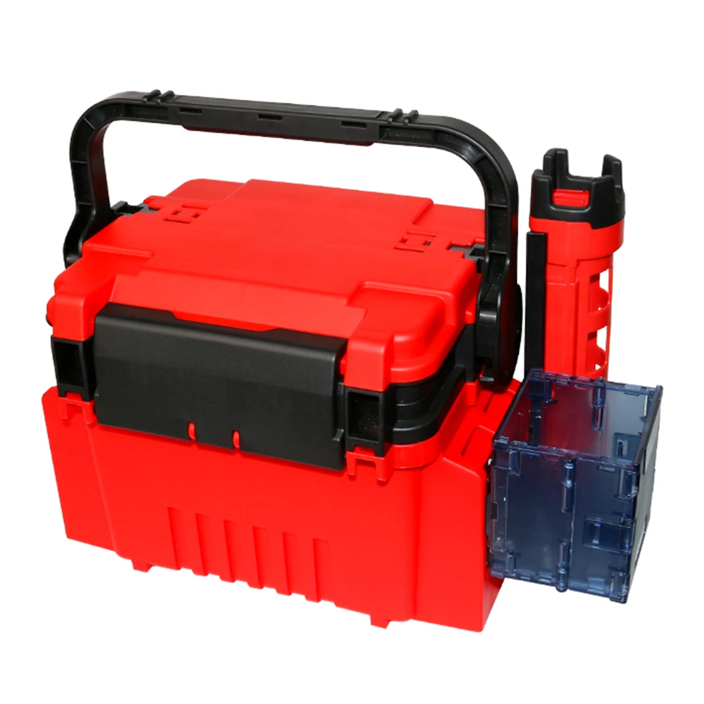 Multifunktion ale Angel box Reise-Angel koffer mit Flaschen halter und Rutenst änder für das Angeln im Freien Image