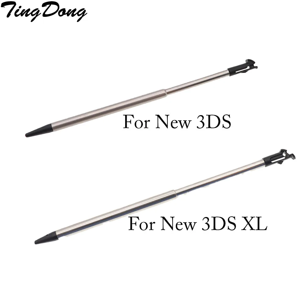 Tingdong 1 stücke einziehbarer Metall-Touchscreen-Stift für nintendo für nintendo neue 3ds für neues 3ds ll xl Gaming-Zubehör Image