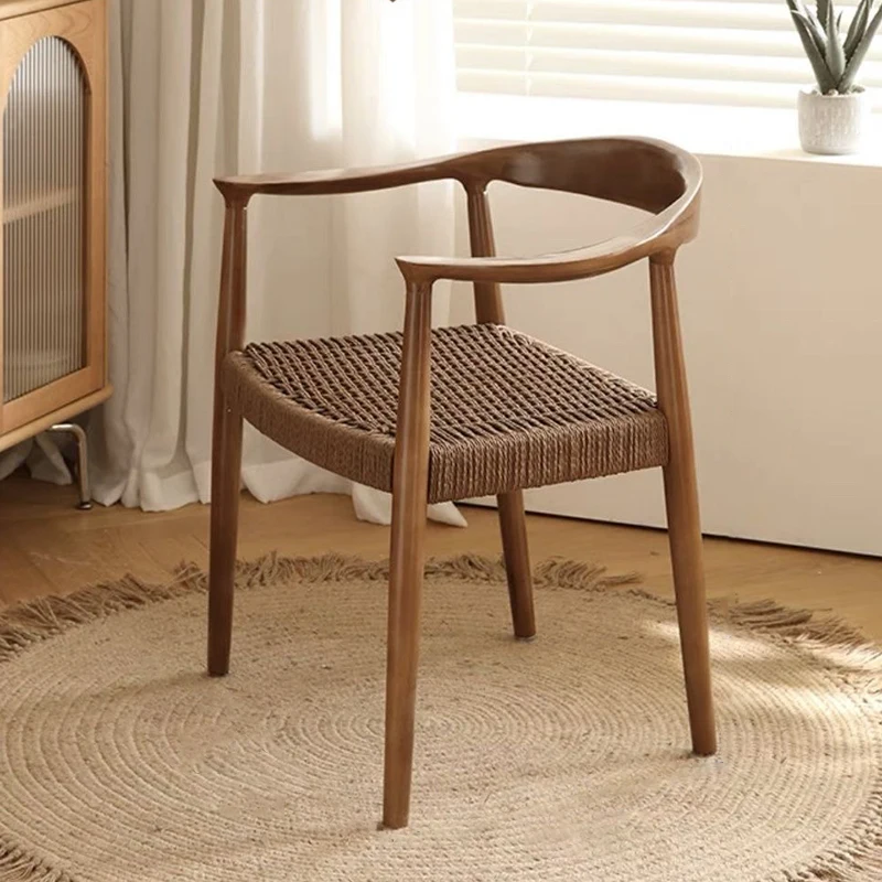 Gummi Holz Esszimmers tühle Luxus nordischen Esstisch Stühle Massivholz tragbaren Stuhl Wohnzimmer Designer Sessel Möbel