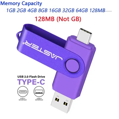 TYPE-C USB-Flash-Laufwerk 128 MB (nicht GB), Pen-Laufwerk mit echter Kapazität, 64 GB, kostenloser Schlüsselanhänger, Memory Stick, Geschenk, rote U-Disk, Blau, 1G, 2G, 4G, 8G Image