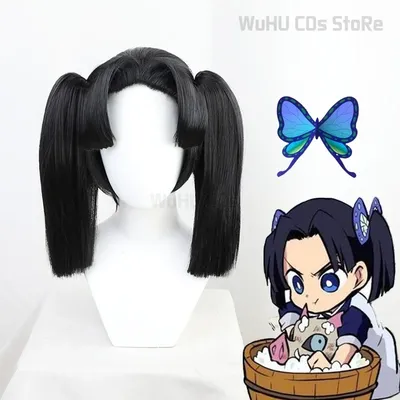 Anime Slayer Cosplay Kanzaki Aoi Cosplay Kostüm Aoi Kanzaki Perücke Dämon Frauen Halloween Party Image
