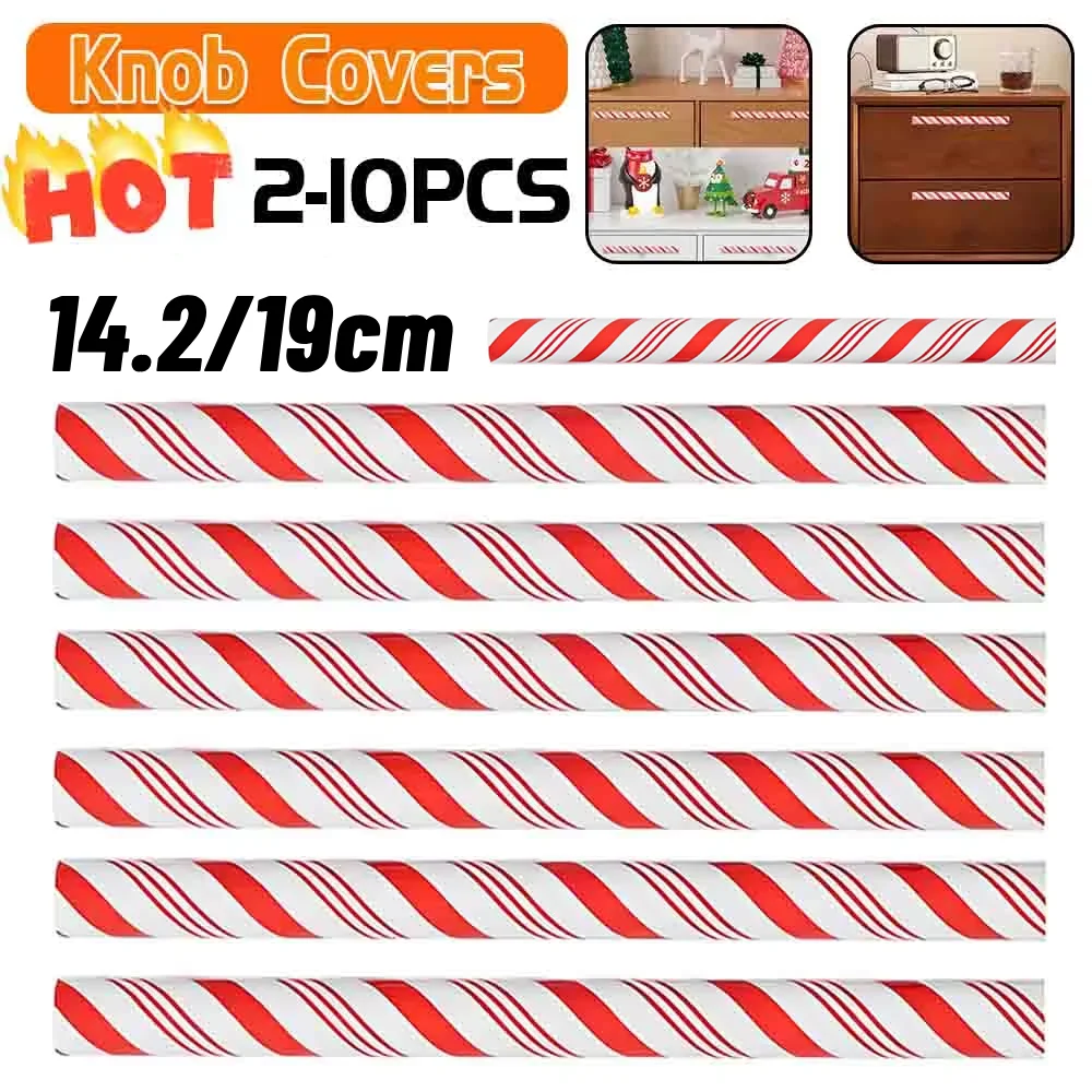 2-10 Stück Weihnachts knopf abdeckungen Schrank Kommode zieht Weihnachten Schublade Knöpfe Mikrowelle Backofen Türgriff für Weihnachten Home Decoration Image