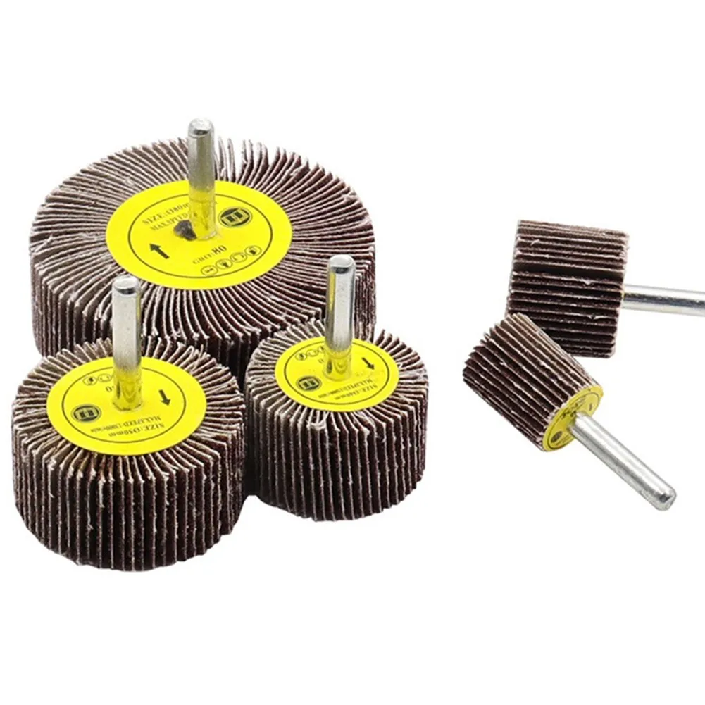 1PC Schleifscheibe 80/60/50/40/30/25/20/16mm für Schleifschleifen Polieren 80 Grit Schleiflamellenrad Scheibe Image