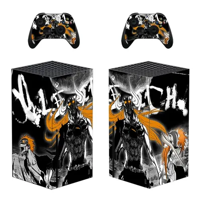 Anime Bleach Skin Aufkleber Aufkleber Cover für Xbox Series X Konsole und 2 Controller Skins Vinyl Image