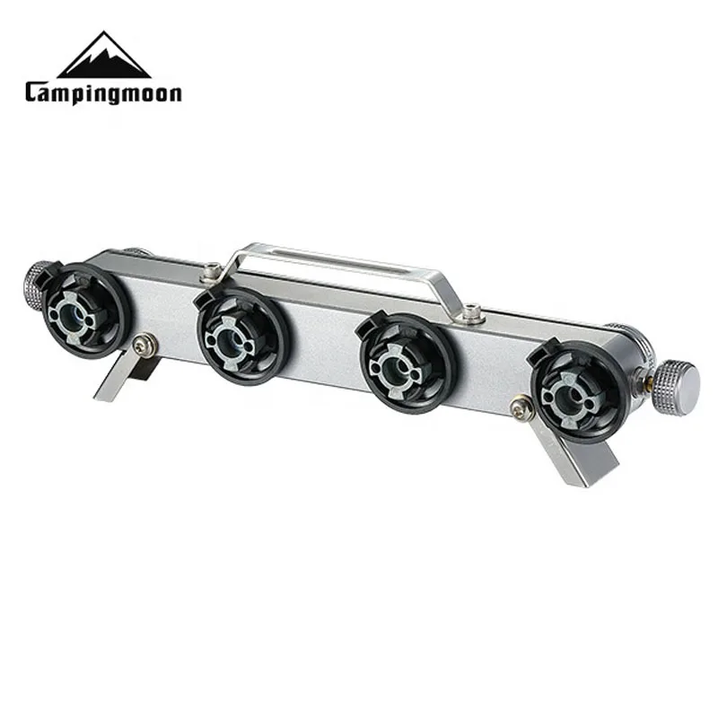 CAMPINGMOON 4-in-2-Butan-Adapter mit Schraubverlängerungsschlauch, geteilter Ofen-Adapter, Konvertierungsadapter für Gaskartusche, Herd Image