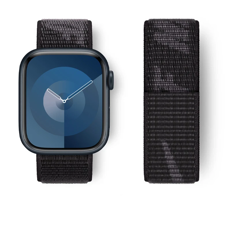 Nylons ch laufen armband für Apple Uhren armband 45mm 44mm 40mm 42mm 41mm 38mm Armband gürtel Correa iwatch Serie 9 4 5 6 se 7 8 ultra 49mm Image