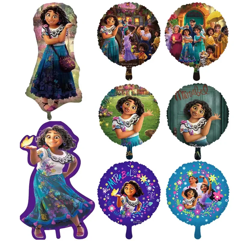 Cartoon Encanto Helium Ballon Nette Mirabel Folien Ballon Baby Dusche Mädchen Geburtstag Party Dekorationen Kinder Spielzeug Luft Globos Image