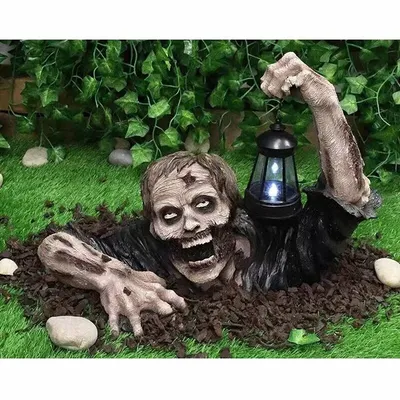 1pc Halloween Zombie Laterne kriechen Horror Dekor Garten beängstigend LED Lichter Atmosphäre Image