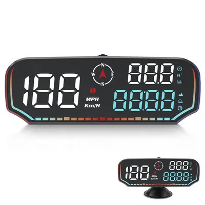 Auto Head-up-Display mit mehreren Alarm funktionen g14 hud hd Bildschirm Höhe Datum Tachometer Image