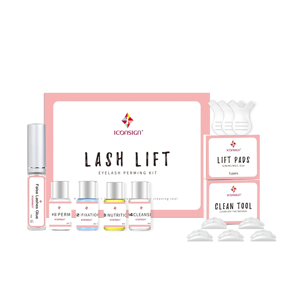 ICONSIGN Lash Lift Kit Professionelle Wimpern Dauerwelle Kit Wimpern Curling Stirn Laminierung Kit Semi Permanent Welle Make-Up-Tools Image