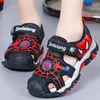 Disney Atmungsaktive Sport Sandalen Sommer Cartoon Spiderman Sandalen für Jungen Casual Strand Schuh Weiche Sohle Kinder Schuhe