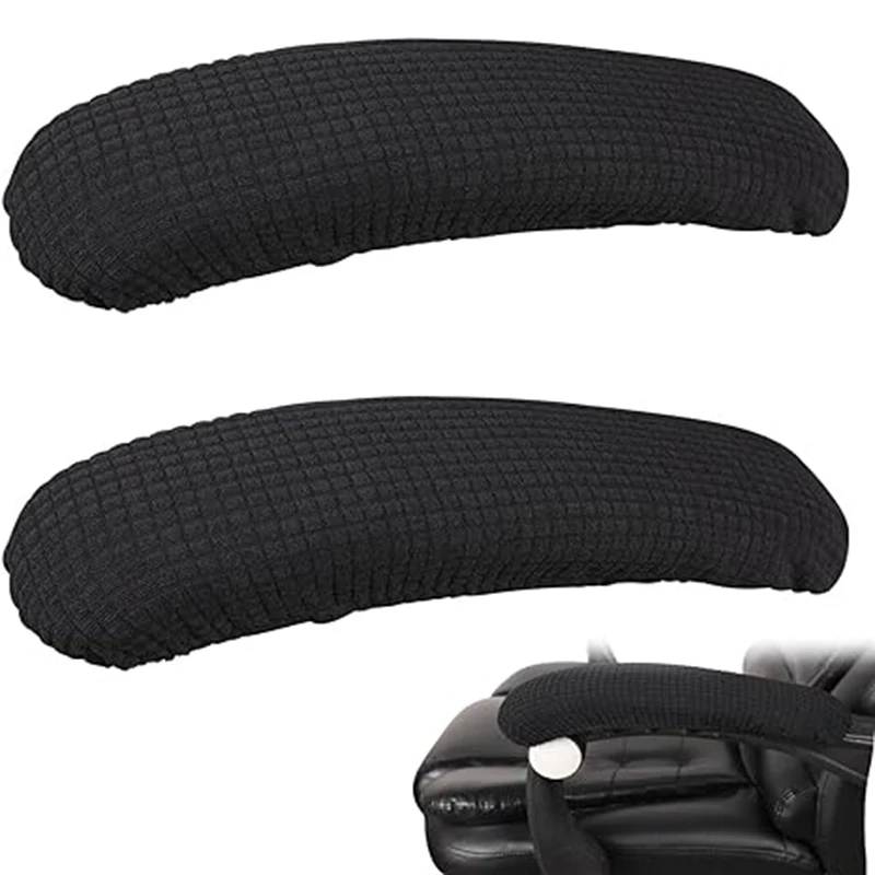 Wasserdicht für Büro und Zuhause, Stretch-Stuhl-Armlehnenbezüge, hochwertiger Computerstuhl, Ellenbogen-Armlehnen-Schutz, staubdicht Image