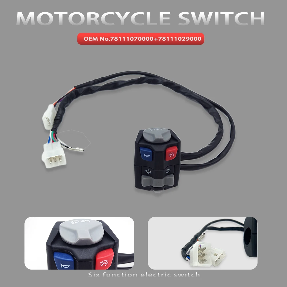 2023 Motorrad Schalter Elektrische Flammendurchschlag Start Stop EIN/AUS Horn Motor Töten Scheinwerfer Weit In Der Nähe Licht Taste Für KTM EXC EXCF XCW Image