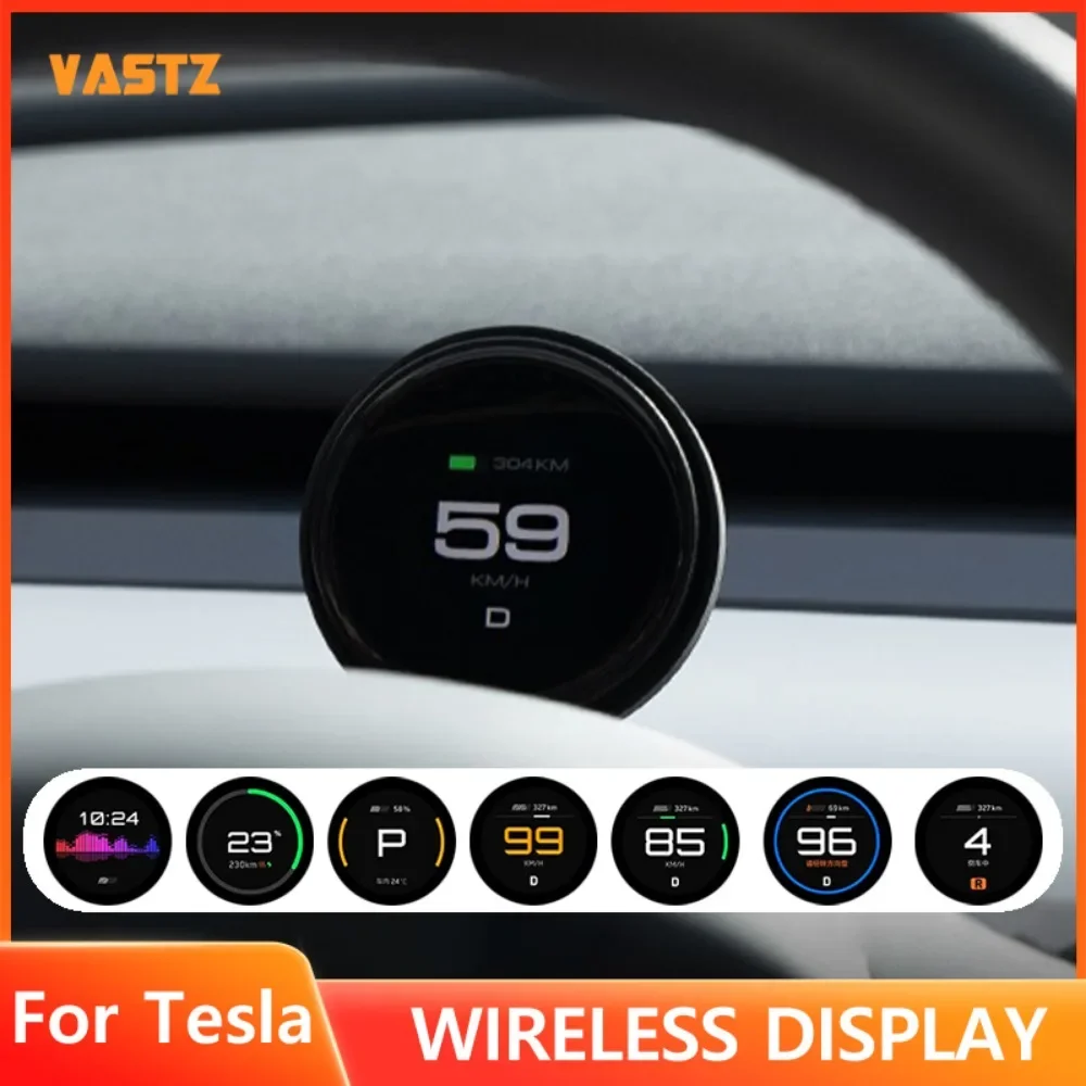Code-Messgerät für Tesla Model 3, Y, kabelloses magnetisches Ladeauto, Code-Messgerät, Aluminiumlegierungsmaterial, Auto-Ladetelefonhalterung Image