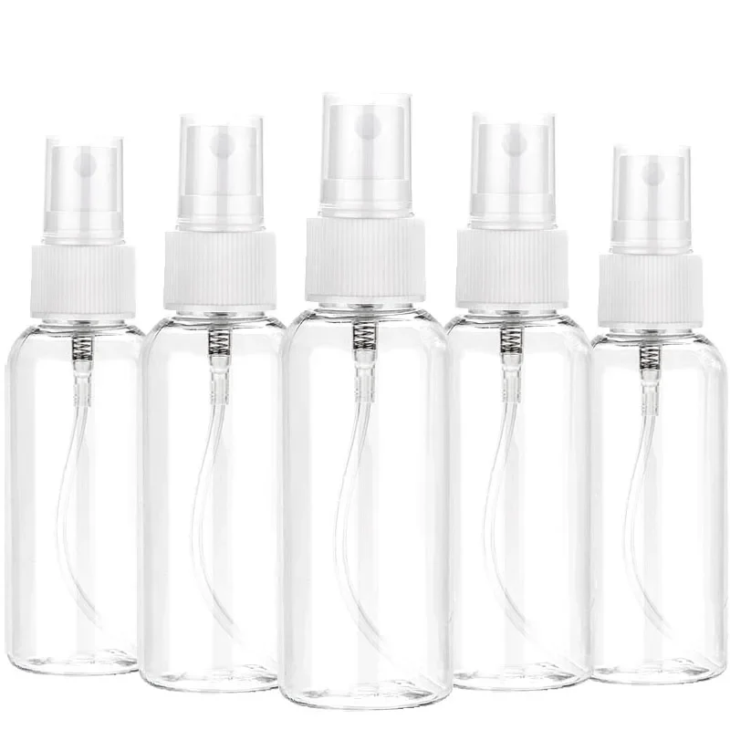 10 stücke 10ml 30ml 50ml 60ml 100ml klarer Haustier Kunststoff tragbare Sprüh flasche leeren Parfüm behälter Image